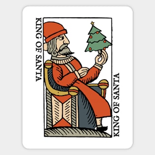 Original Standard Character of Playing Card King of Santa Magnet